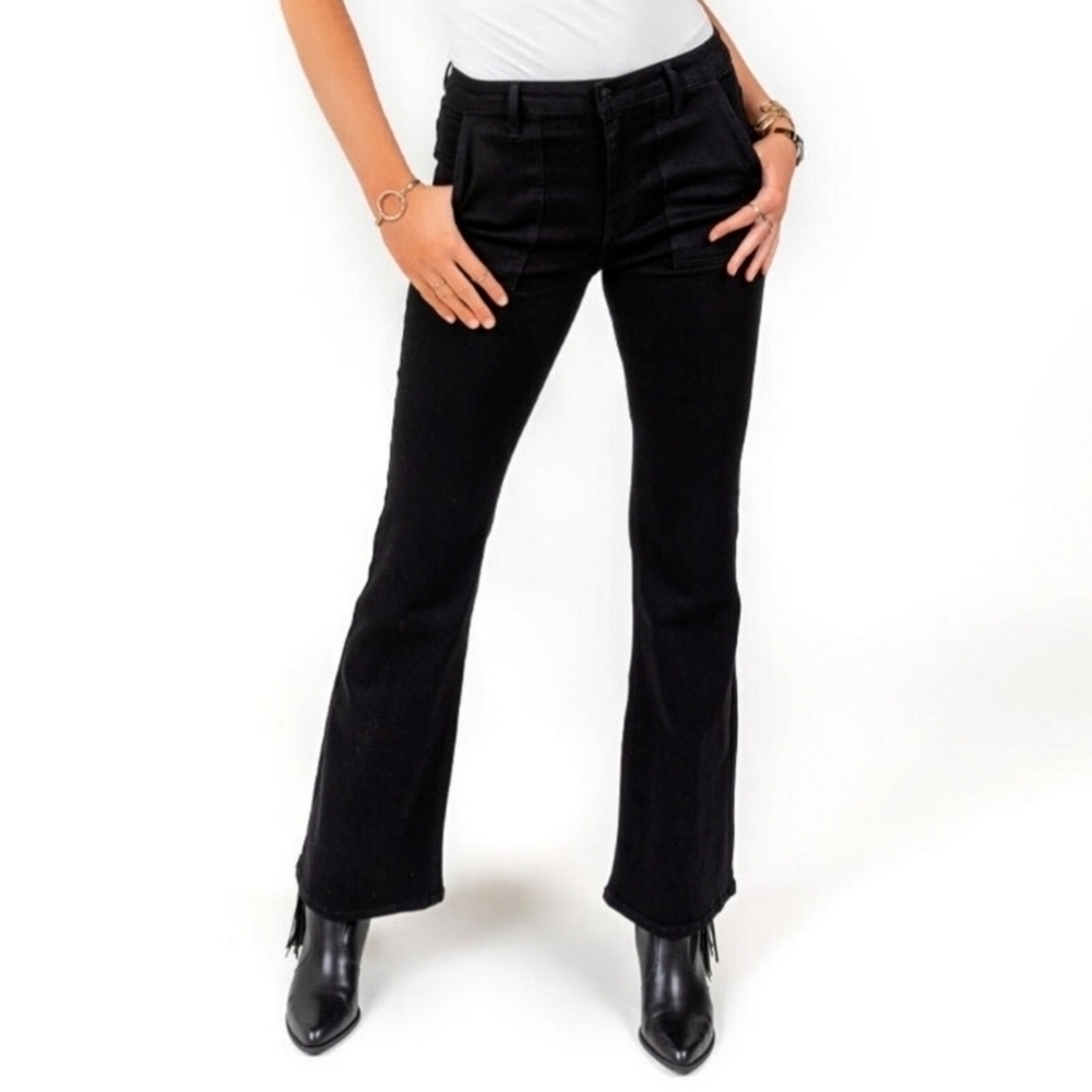 Harper Heritage Mid Rise Flare Jeans  Sz. 27 Black Jean